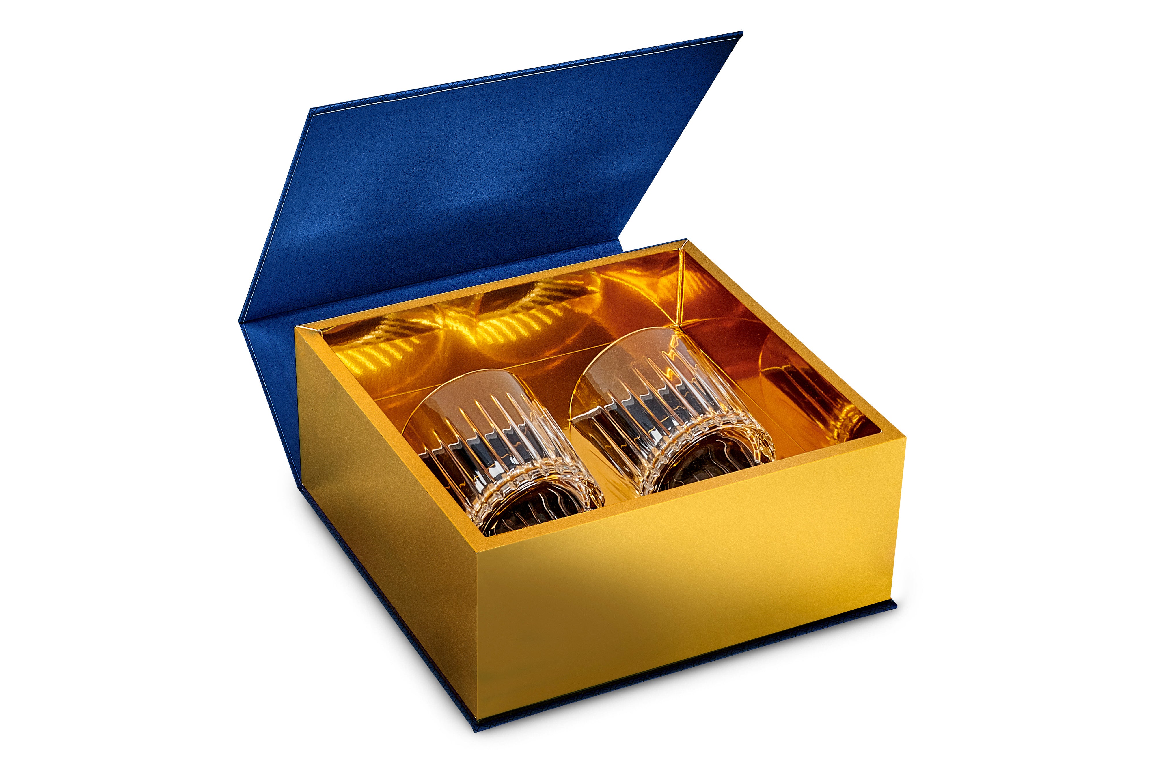 The Classic Whiskey Glasses Executive Gift Set packaging
