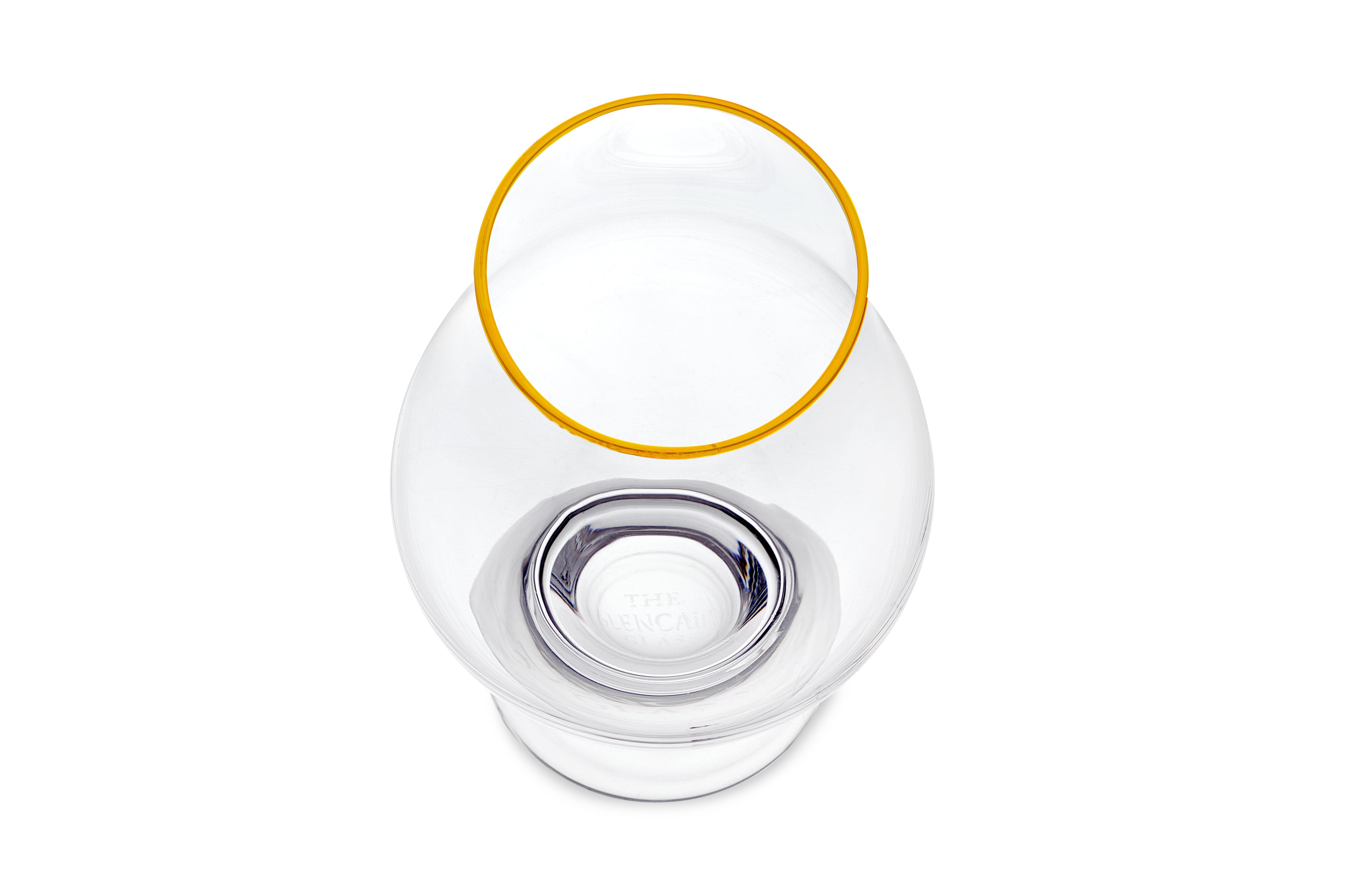 Close-up of The Taster Whiskey Glass with 24k Gold Rim